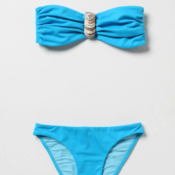 Anthropologie Seashell Bikini Swimsuit Comes w/ Removable Strap By Anika S, M, L - Picture 2 of 3